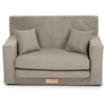 Flumi - Canapé Enfant Convertible 3in1 Lit d Appoint Enfant - Mini Canapé avec nom de l'enfant - Mousse Chauffeuse Enfant avec Fonction Lit beige