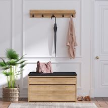 Flurmöbel mit Wandgarderobe und Aufbewahrungsbox larvik