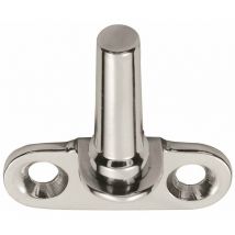 Flush Fitting Cranked Window Casement Pin 25mm Fixing Centres Polished Chrome
