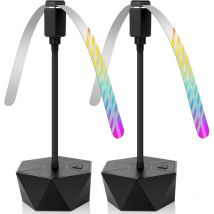 Fly Repellent Fan, Foldable and Hanging, Chemical-Free, 2 Pack for Picnic and BBQ.