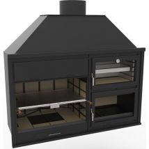 Barbecue charbon bois fusion 200 avec four - FM