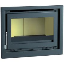 Fm Biomasa - Insert a bois en acier 70cm - couleur noir - Made in Spain