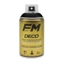 FM - pintura spray deco negro brillo 9005 250ml bote , Pintura en spray Deco negro brillo Pintura alquídica de secado rápido indicada tanto para