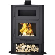 Poêle à bois d'angle avec four - firematic Memphis 11.2 kW