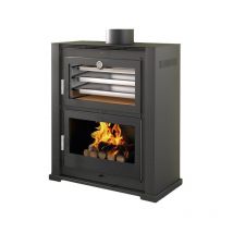 Poêle à bois avec four - firematic Baltimore 10.9 kW Foyer en vermiculite