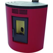 Fm Calefaccion - fm Poêle à granulés d'angle BP-100R 9,5kW Rouge
