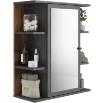 Armoire à miroir de salle de bain Matera Sombre de style ancien FMD