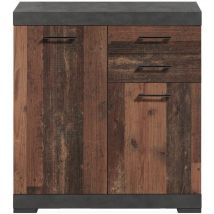 FMD - calicosy - Buffet avec 2 Portes et 2 Tiroirs L80cm - Bristol