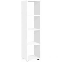 FMD - Estantería con 4 compartimentos blanco