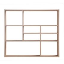 FMD - Estantería de pared con 9 compartimentos L90 cm - Mika