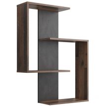 FMD - Estantería de pared 4 estantes 65 cm - Kreta