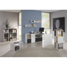 Tagère sur pied avec 9 compartiments Blanc FMD Blanc