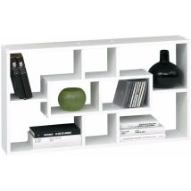 13casa Liberty Libreria A Muro, Legno, Bianco, 85 X 16 X 47.5 Cm