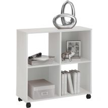 Libreria a rotelle con 4 scomparti - Sprint
