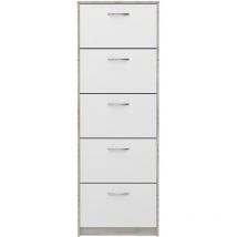 Mobile porta scarpe 5 ante Step - L58,5 x H168,5 cm