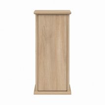 FMD - Table d'appoint avec porte 88,5 cm Chêne Marron