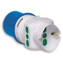 78.090 adattatore multiplo 16A cee blu a 2 prese bipasso + schuko - FME