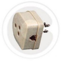 FME - art 27.170 presa + spina doppia tripolare per telefono plug 6/4c blister