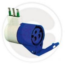 Art 78.000 adattatore industriale semplice 220V 16A+T a 2p + t blu - FME
