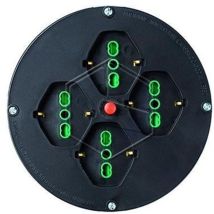 Disco Prese Ricambio 01906 – 4 Prese 2P+T 16A 250V – Diametro Disco 145mm – Flangia Adattatore 205mm – Fanton