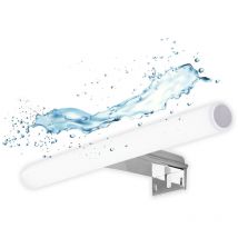 Focco - Aplique de luz led para espejos Irene 30x3,6 cm 5700 k blanco, 7 w, IP44, cromo (IRENE300NEW)