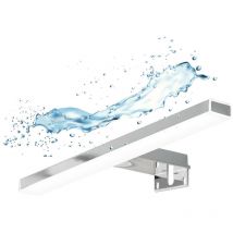 Esther led Spiegel Wandleuchte 28x2,9 cm 5700 k Weiß, 6 w, IP44, Chrom (ESTHER280NEW) - Focco