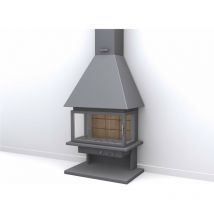 FOCGRUP Chimenea de leña CH57 F-PC 12kW