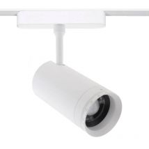 Ledbox - Foco carril spot slim 48V, 18W, 10-55o ajustable, blanco, Blanco cálido