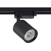 Ledbox - Foco carril Trifásico pike rail led negro 10W, 5-CCT, Triac regulable, 3000-4000-6000K