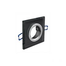 Foco de techo BRILLANTE - empotrable - vidrio - negro - 9 x 9 cm GTV Lighting