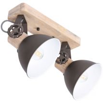 Steinhauer - Mexlite - foco - Gearwood - antracita - metal madera de caucho -