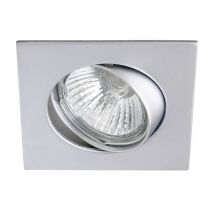 Foco empotrable basic cuadrado acero. Wonderlamp