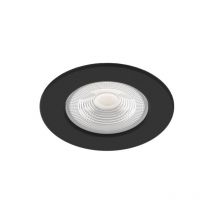 Aric - Foco empotrable led integrado de 3000 a 4000 k, cilindro negro