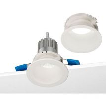 Nobile - Foco empotrable led redondo de 8,5W 3000K de Blanco D1R/40/3K/W