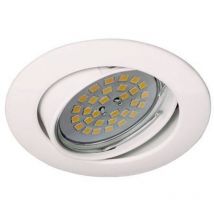 Empotrable redondo "Zar" GU5.3 IP20 Ø8,5cm fabricado en aluminio color blanco
