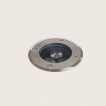 Foco Exterior led 3W Solid Empotrable Suelo Inox 3000K Blanco Cálido