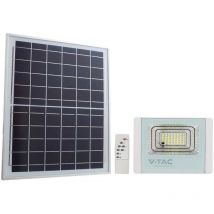 Foco led con mando a distancia y panel solar 12W Color Blanco 6400K IP65