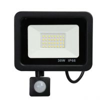 Fitags - Foco led de 30 w con sensor de movimiento, resistente al agua IP66, potente foco led para exteriores, blanco frío (6500 k), iluminación led