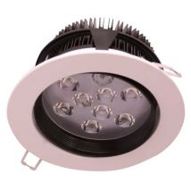 7hsevenon - Eilen - Downlight Led Empotrable Redondo Orientable 9W Ø13cm, Interior, Equi. 60W, 700 lúmenes, Ángulo Apertura 38o, Temperatura Color
