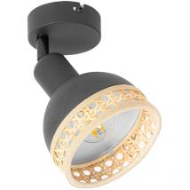 Lindby - Foco 'Lonnaris' en Negro de Metal