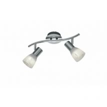 Trio - Foco de Techo 2 Focos E14 Orientable Levisto Nickel Lighting