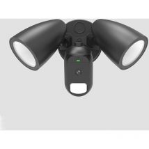 Superled - 2x12W Proyector led difusor transparente con vigilancia Cámara