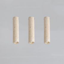 Focos de Techo Moderna Lámpara de Techo Interior Plafón Focos Piedra para Pasillo Cocina Salón E27 Ø6.5CM - 3Pcs