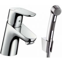 Hansgrohe Focus E2 - Set miscelatore monocomando da lavabo 70 con doccetta bidet e tubo flessibile, cromato 31926000