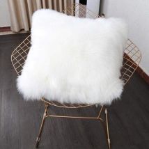 Fodera per cuscino Federa per cuscino, Pelliccia sintetica Deluxe Decorativa Divano Camera da letto Letto Peluche super morbido Mongolia Federa 45X45