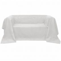 Happyshopping - Fodera per divano in micro-camoscio crema 210 x 280 cm