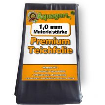Aquagart - Telo per laghetto in pvc 5m x 6m 1,0mm, pellicola nera per il laghetto da giardino