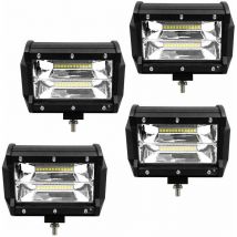 Hengmei - Riflettori led Arbeitsscheinwerfer 4 x 72W led Off-Road Scheinwerfer Bar Wasserdicht IP67 Off Road Nebelscheinwerfer für Motorrad Auto atv