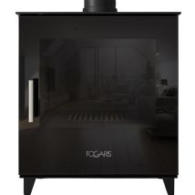 Fogaris Estufa De Leña Silara - Modelo Baja Black (negro) 15,2kw