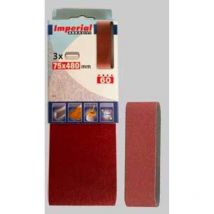 Kivec - nastro abrasivo mm 75X480 Grana 120 - 3 pezzi